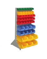 Single Sided Free Standing Rack With Bins