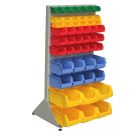 Single Sided Free Standing Rack With Bins